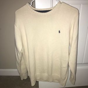 Boys polo Ralph Lauren cream sweater